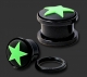 Black Acrylic Star Plug