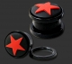 Black Acrylic Star Plug