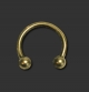 Circular Barbell Antik Gold