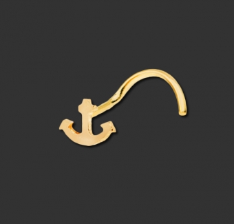 Nosestud Surgical Steel PVD Gold Anchor