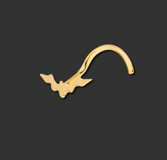 Nosestud Surgical Steel PVD Gold Bat