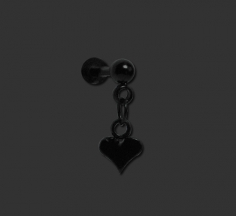 Dangling Heart Labret Stud