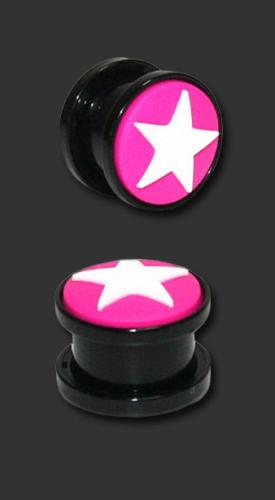 Black Acrylic Star Plug