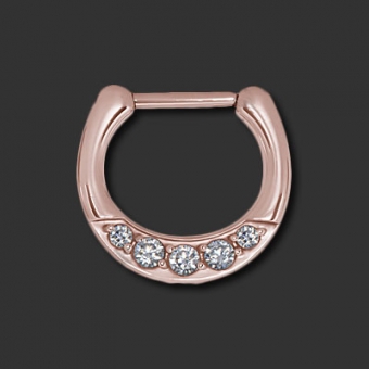 Septum Rosegold Steel mit Swarovski