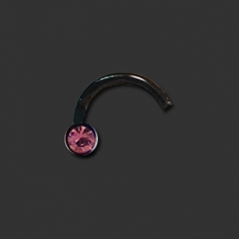 Bioflex Jewelled Nosestud Black / PI