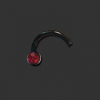 Bioflex Jewelled Nosestud Black / SI