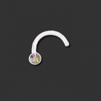 Bioflex Jewelled Nosestud Clear / CC