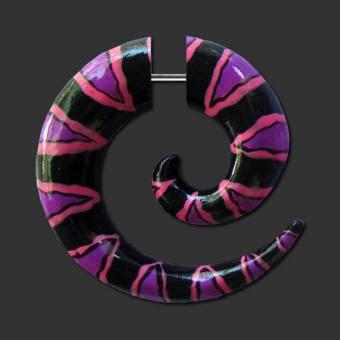 Hand Painted Wood Fake Spiral