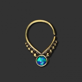 Ornamental Brass Septum Piercing