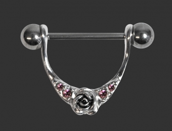 Rose Nipple Stirrup & Barbell