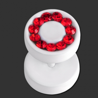 SUPERNOVA CONCEPT Pure White Swarovski Fake Plug LS