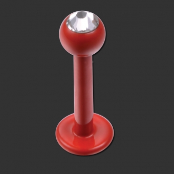 SUPERNOVA CONCEPT Fire Red Swarovski Labret in 1,2x8mm