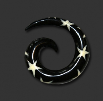 Hornspiral Bone Inlay (Stars)