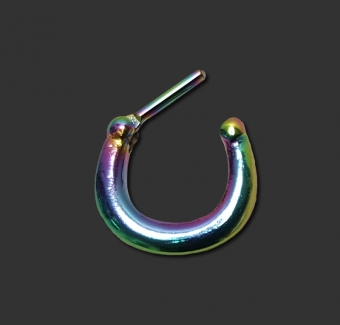 Septum Piercing Regenbogen Stahl