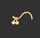 Nosestud Surgical Steel PVD Gold Cherry