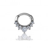 Septum Clicker mit Cubic Zirconia