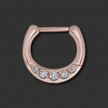 Steel Rosegold Septum Clicker