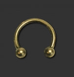 Circular Barbell Ancient Gold