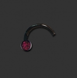 Bioflex Jewelled Nosestud Black / FU