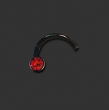 Bioflex Jewelled Nosestud Black / LS