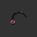 Bioflex Jewelled Nosestud Black / PI