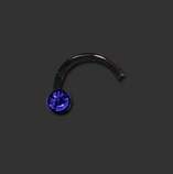 Bioflex Jewelled Nosestud Black / SA