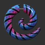 Hand Painted Wood Fake Spiral