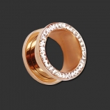 Rose Gold Strass Tunnel