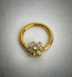 Flower Cut Gold Clicker