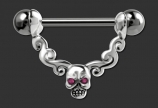 Skull Nipple Stirrup & Barbell