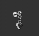 Dangling Heart Labret Stud