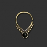 Ornamental Brass Septum Piercing