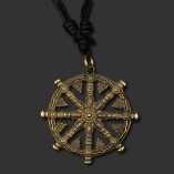 Wheel Of Dharma Pendant with chain