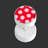 SUPERNOVA CONCEPT Pure White Fake Plug mit Polka Dots