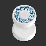 SUPERNOVA CONCEPT Pure White Swarovski Fake Plug AQ