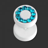 SUPERNOVA CONCEPT Pure White Swarovski Fake Plug BZ