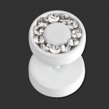 SUPERNOVA CONCEPT Pure White Swarovski Fake Plug CC