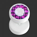 SUPERNOVA CONCEPT Pure White Swarovski Fake Plug FA