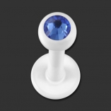 SUPERNOVA CONCEPT Pure White Swarovski Labret in 1,2x8mm