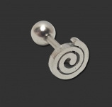 Tragus / Helix Piercing mit Spirale